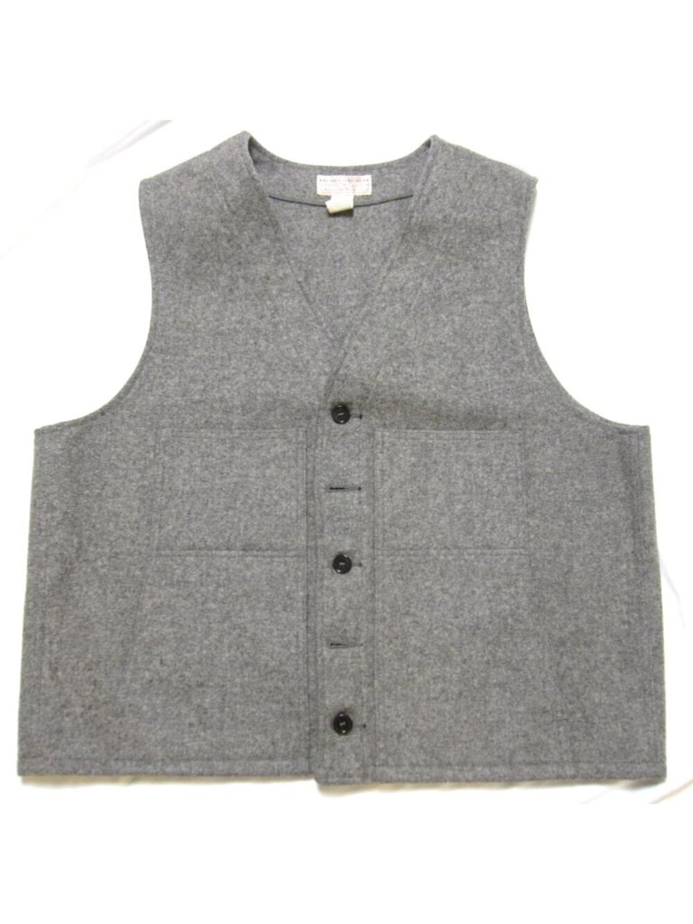 Y2K Vtg Filson Mackinaw Virgin Wool Vest Style 20 Gray Men‎ Sz 50 Made in USA
